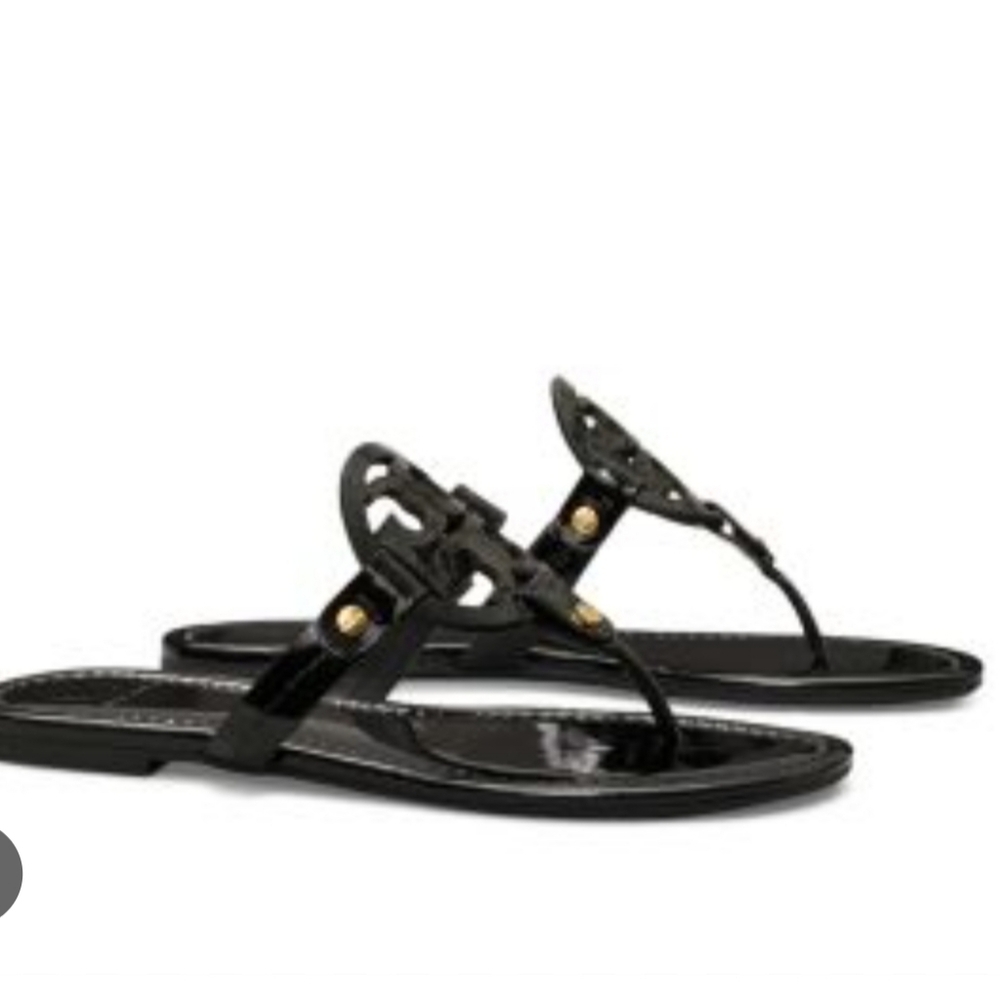 TORY BURCH MILLER SANDALS IN BLACK / ,SIZE:7.5M